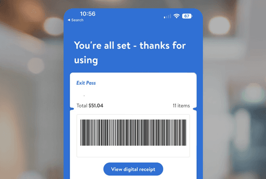 <span class='text-primary fw-bold'>Get digital</span> receipts & exit pass 