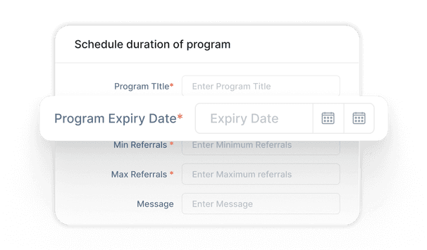 Scheduled programs and duration control